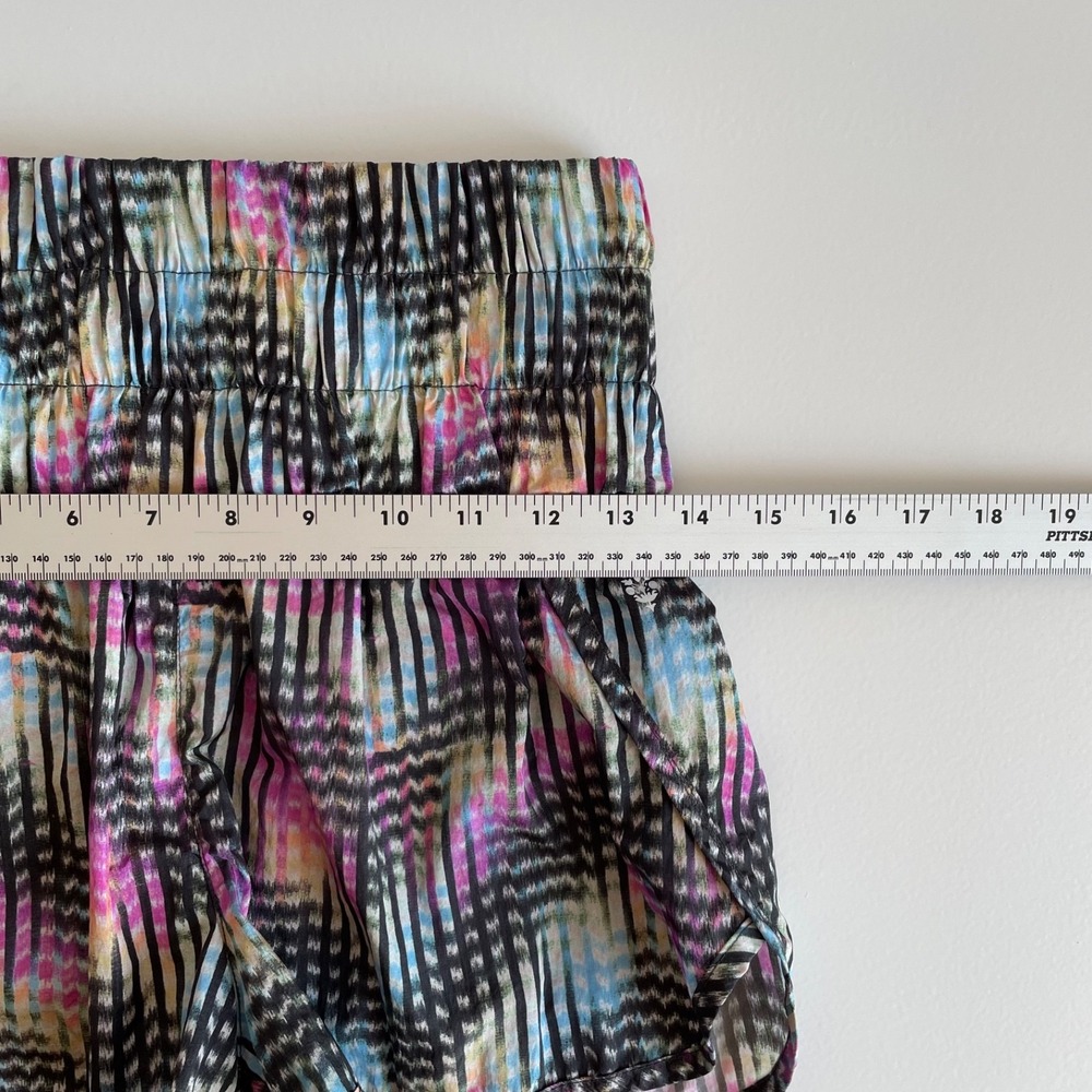 Free People Movement The Way Home Shorts Multi-Color Abstract High Rise Small - Picture 6 of 10